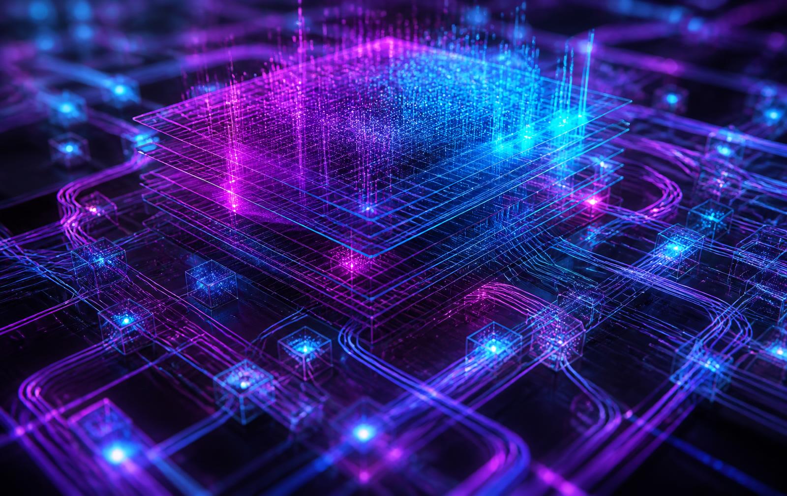 LLM training across luminous tensor grids
